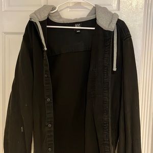 flannel hoodie throw over